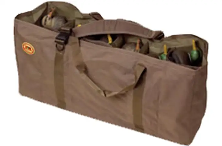 Final Approach Stands-A-Lone Decoy Bag for Full Body Green Field Duck - 12-Slot